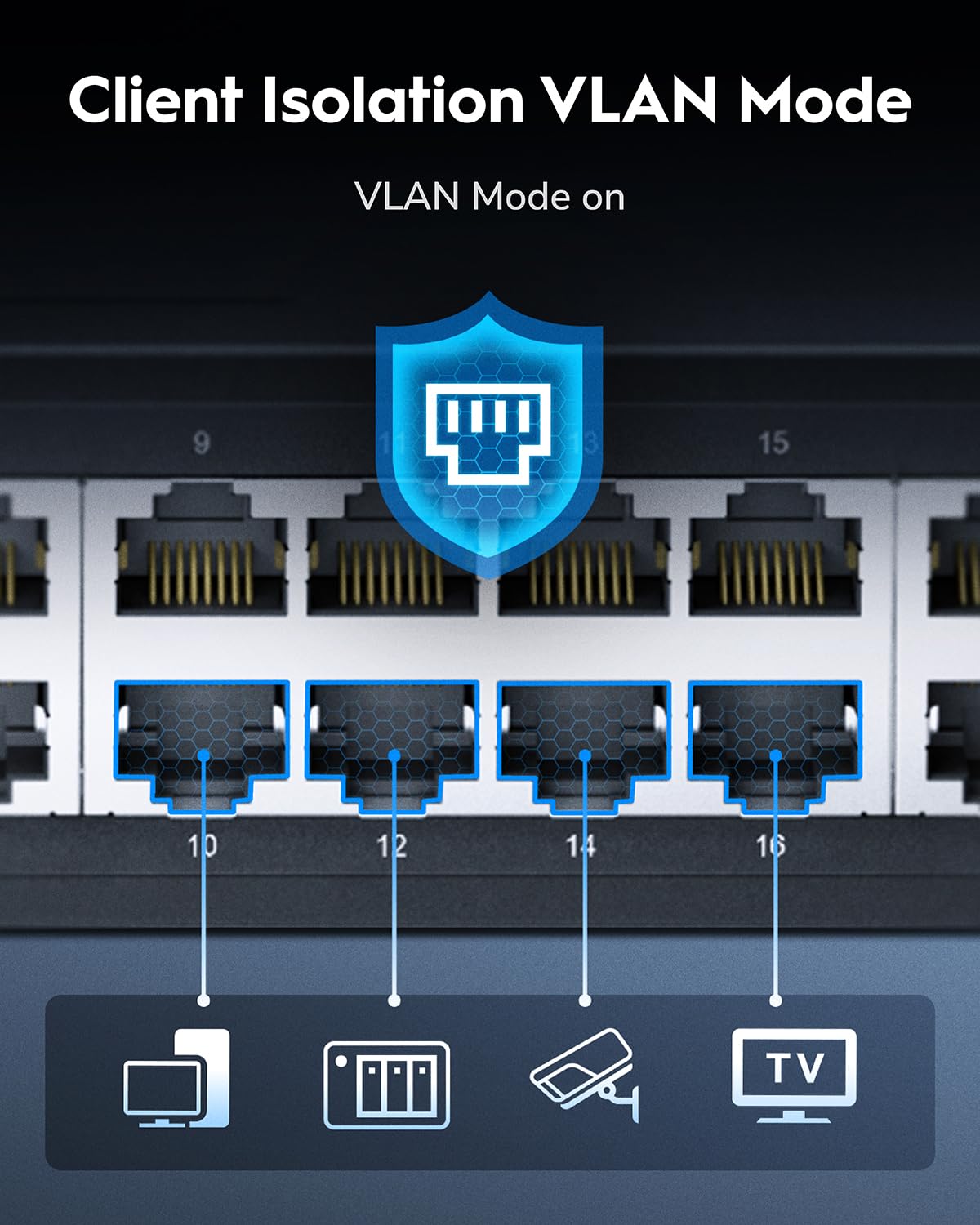 Cudy 24 Port Gigabit Ethernet Switch Desktop/ Rackmount Plug & Play Shielded Ports Sturdy Metal Fanless Quiet Traffic Optimization 19 Inch GS1024L - Image 4