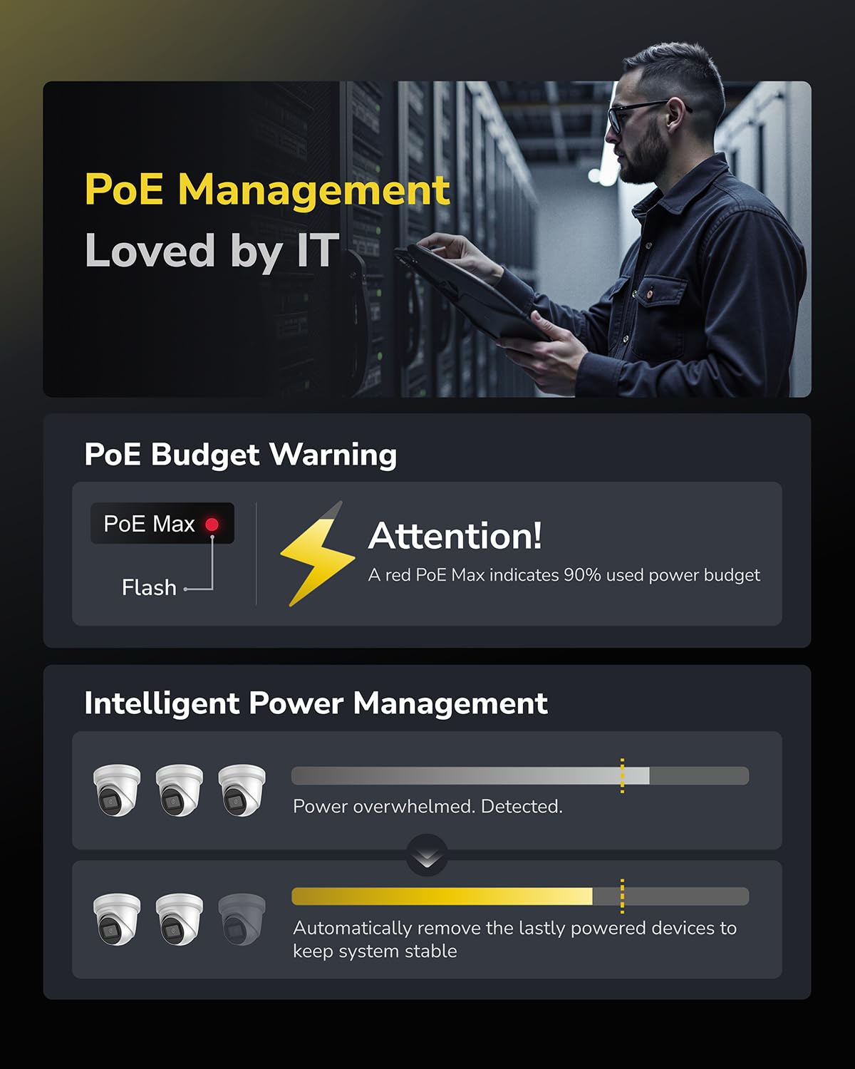 Cudy 100Mbps Ethernet Unmanaged PoE+ Switch, 200W, 16 FbE Ports, 802.3af/at Mode A, 1 Gigabit SFP, 2 GbE Uplink, Desktop, Rack-Mount, FS1018PS1 - Image 5