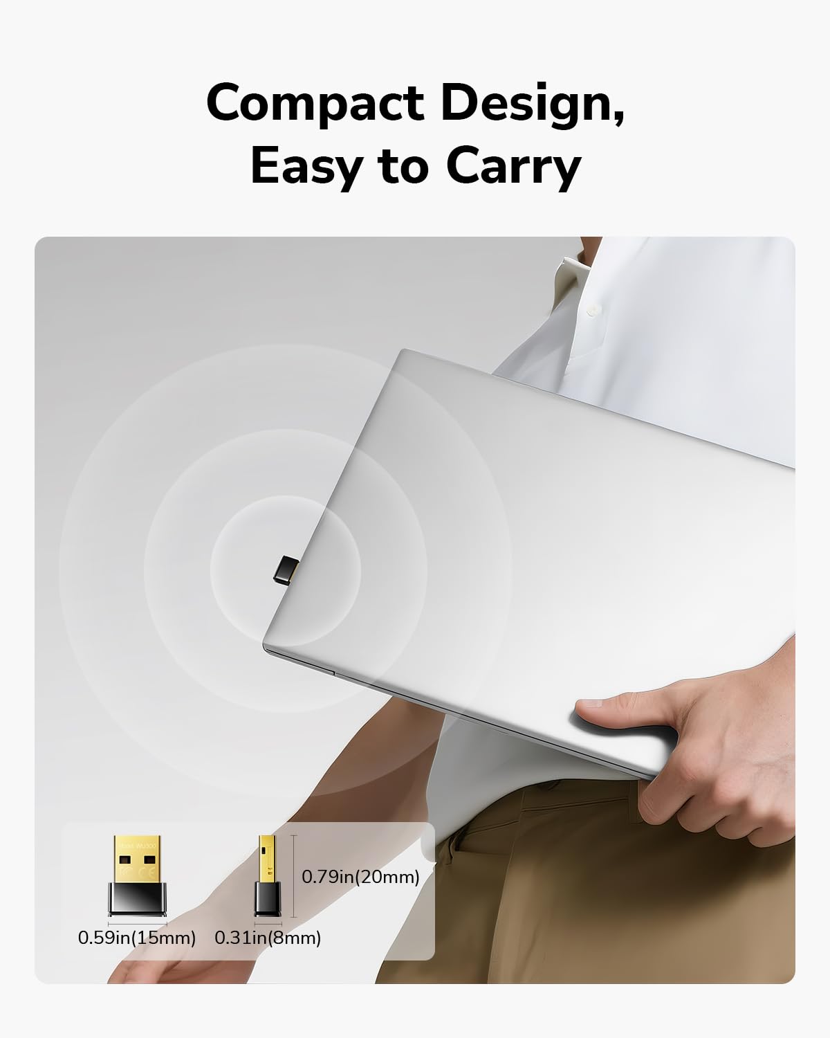 Cudy AX300 Wi-Fi 6 Nano USB Adapter, 286 Mbps Mini Dongle, Plug & Play, USB 2.0, Soft AP Hotspot Mode, Windows 7/10/11, 2.4GHz Only, Ultra Compact 20 × 15 × 8 mm, WU300 - Image 4