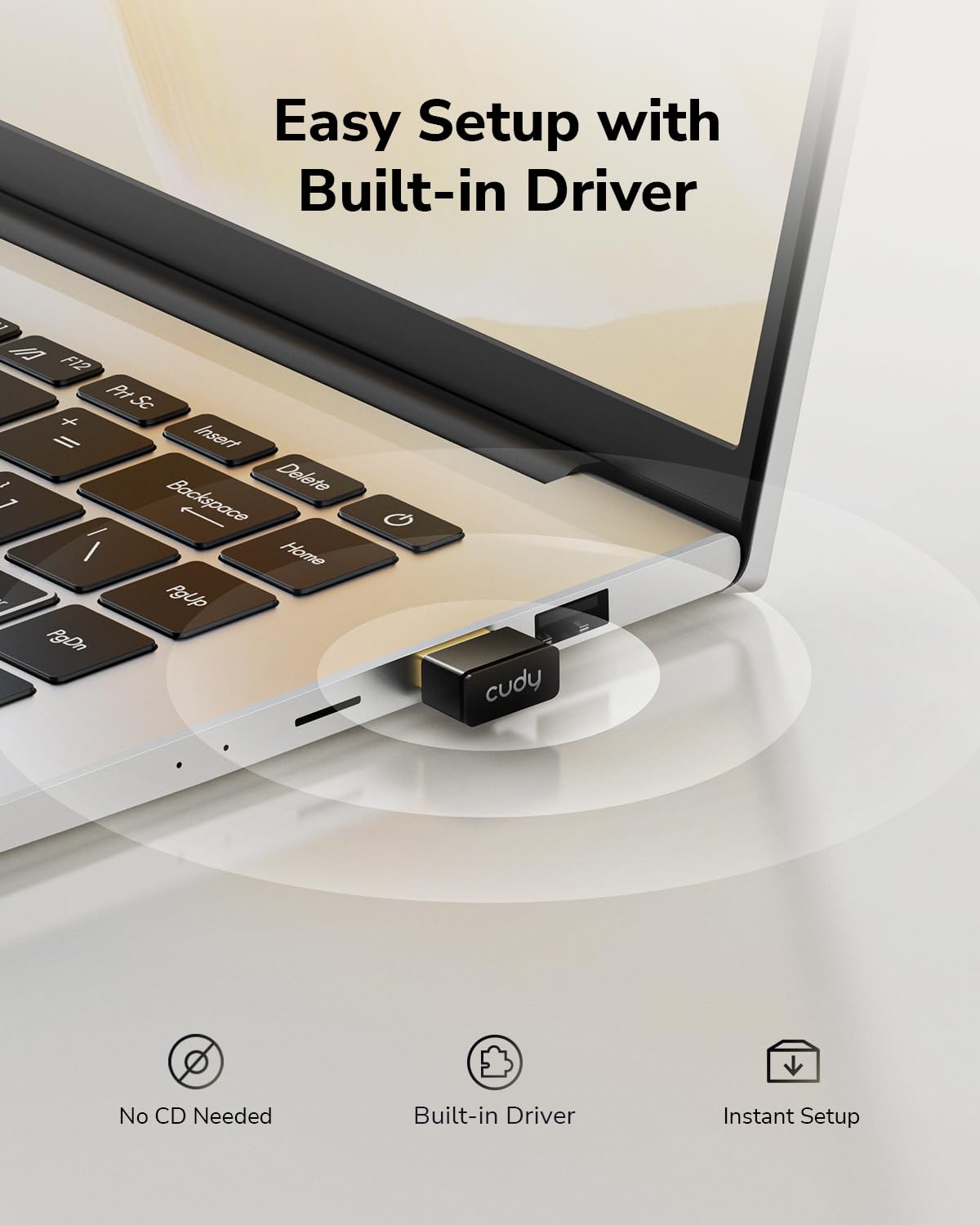 Cudy AX300 Wi-Fi 6 Nano USB Adapter, 286 Mbps Mini Dongle, Plug & Play, USB 2.0, Soft AP Hotspot Mode, Windows 7/10/11, 2.4GHz Only, Ultra Compact 20 × 15 × 8 mm, WU300 - Image 5