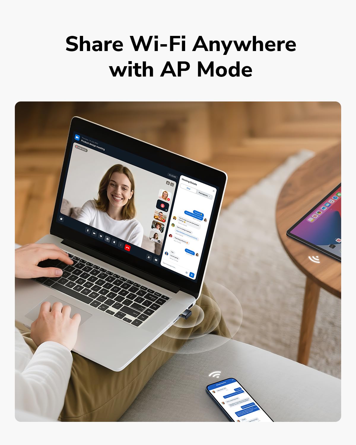 Cudy AX300 Wi-Fi 6 Nano USB Adapter, 286 Mbps Mini Dongle, Plug & Play, USB 2.0, Soft AP Hotspot Mode, Windows 7/10/11, 2.4GHz Only, Ultra Compact 20 × 15 × 8 mm, WU300 - Image 6